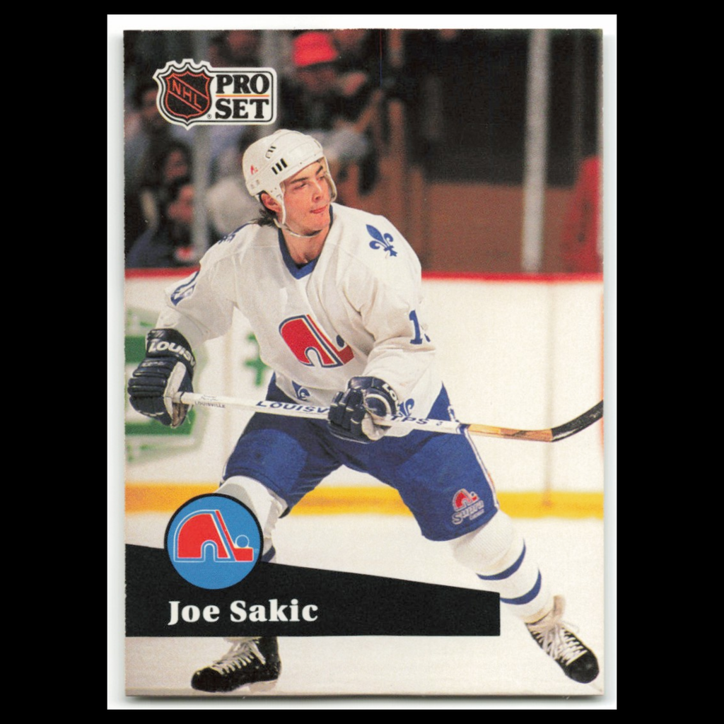 Joe Sakic #199 1991 Pro Set Quebec Nordiques Hockey Card NHL NM