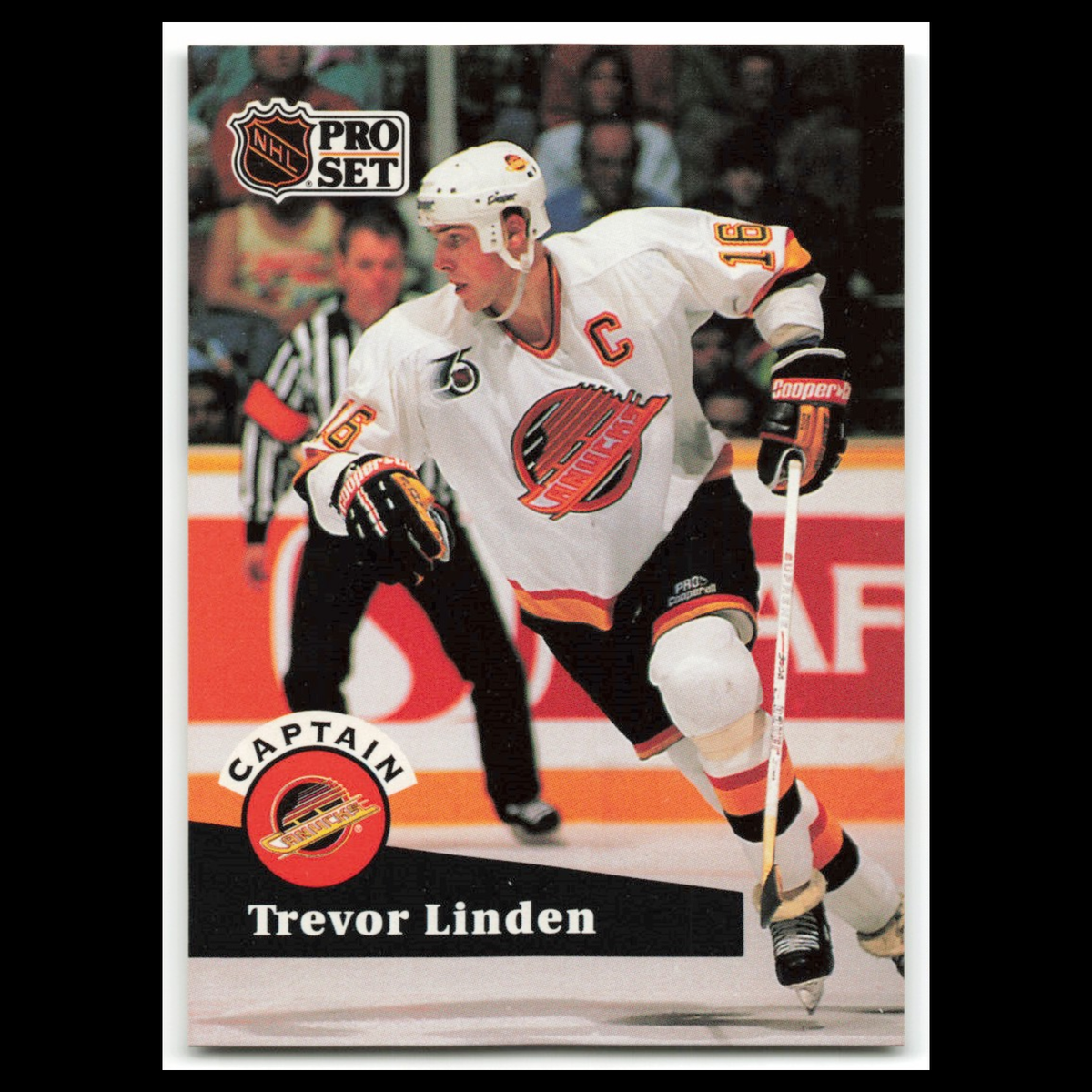 Trevor Linden #586 1991 Pro Set Vancouver Canucks Hockey Card NHL NM