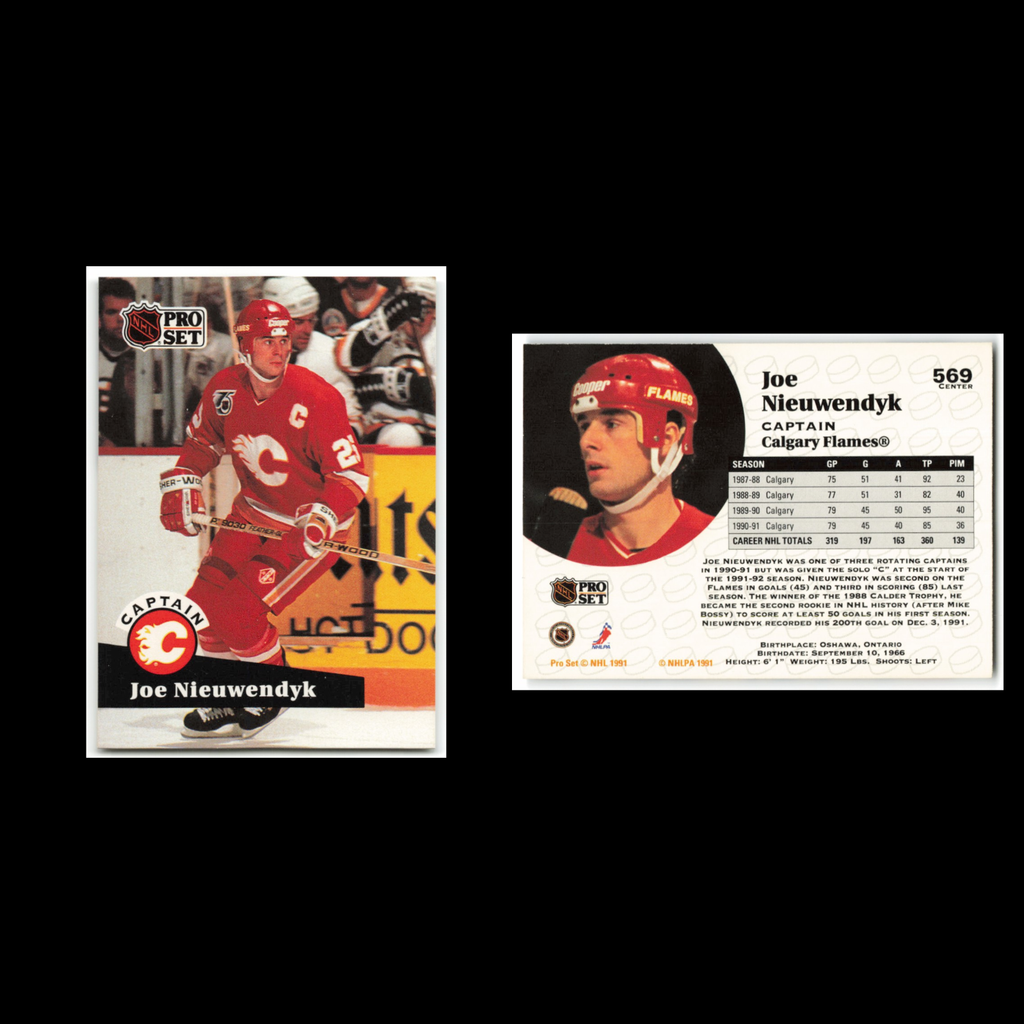 Joe Nieuwendyk #569 1991 Pro Set Calgary Flames Hockey Card NHL NM