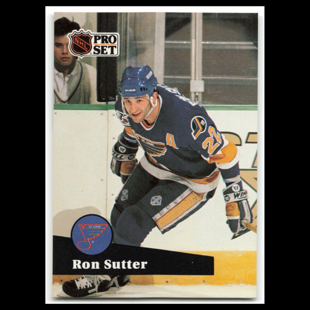 Ron Sutter #476 1991 Pro Set St. Louis Blues Hockey Card NHL NM