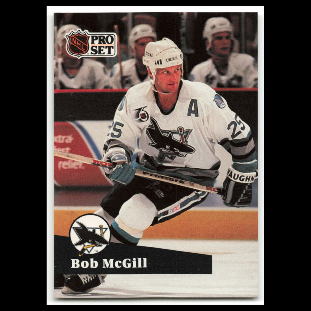 Bob McGill #480 1991 Pro Set San Jose Sharks Hockey Card NHL NM