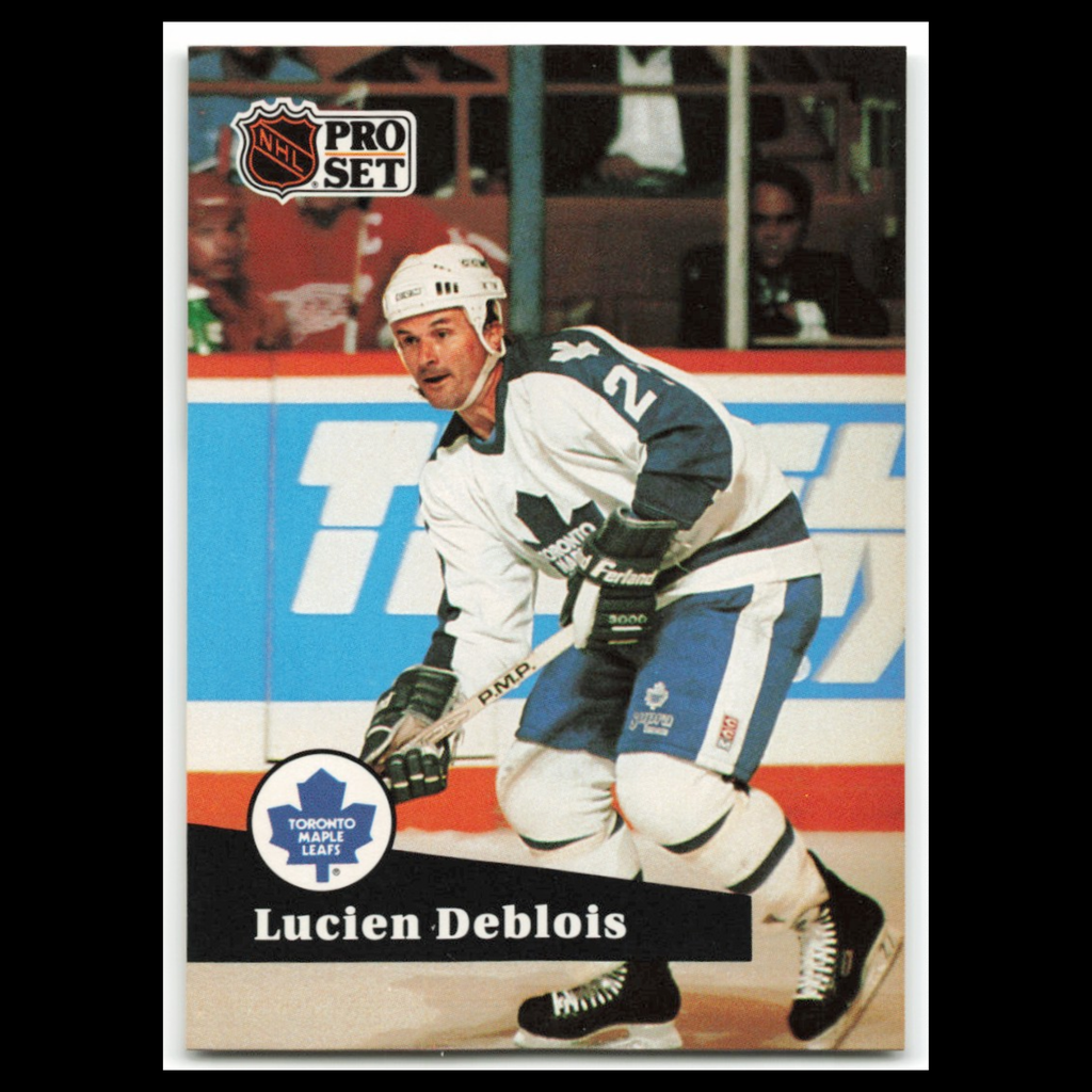 Lucien DeBlois #491 1991 Pro Set Toronto Maple Leafs Hockey Card NHL NM
