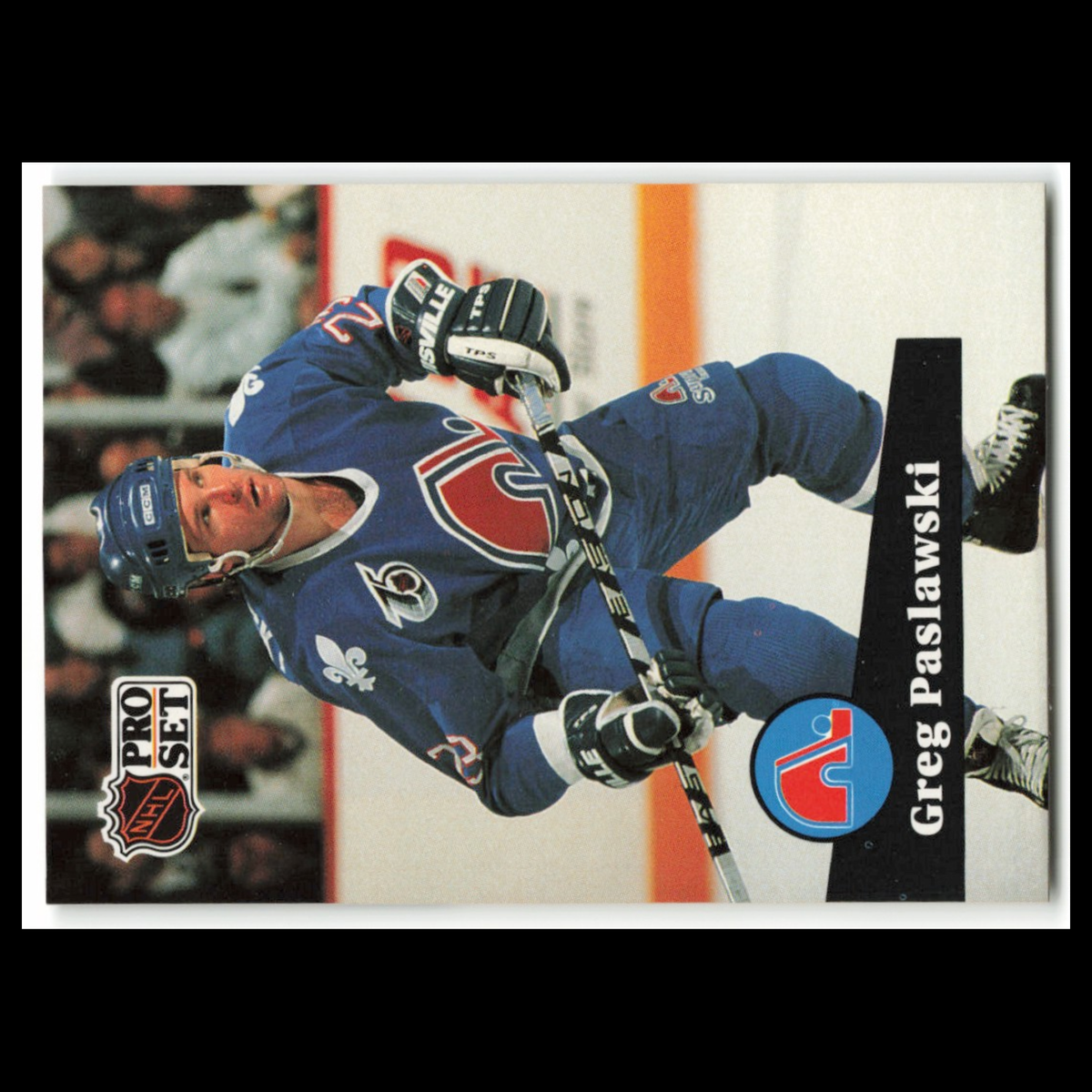 Greg Paslawski #469 1991 Pro Set Quebec Nordiques Hockey Card NHL NM
