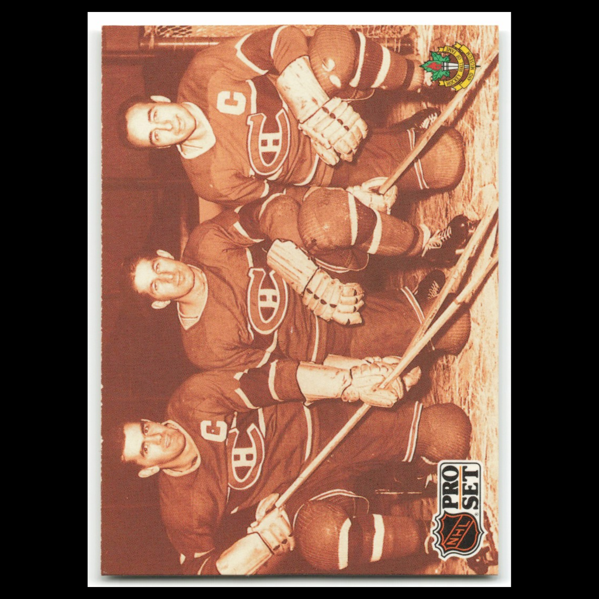 The Punch Line #337 1991 Pro Set Montreal Canadiens Hockey Card NHL NM