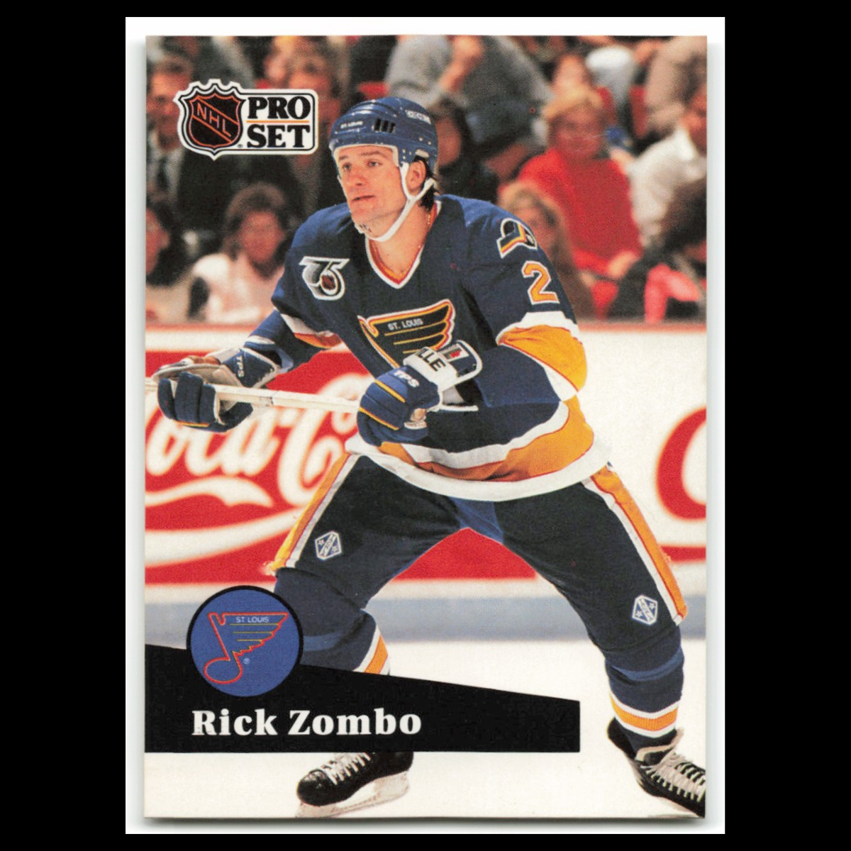 Rick Zombo #474 1991 Pro Set St. Louis Blues Hockey Card NHL NM