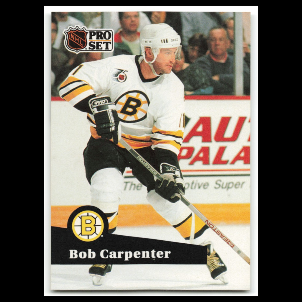 Bob Carpenter #349 1991 Pro Set Boston Bruins Hockey Card NHL NM