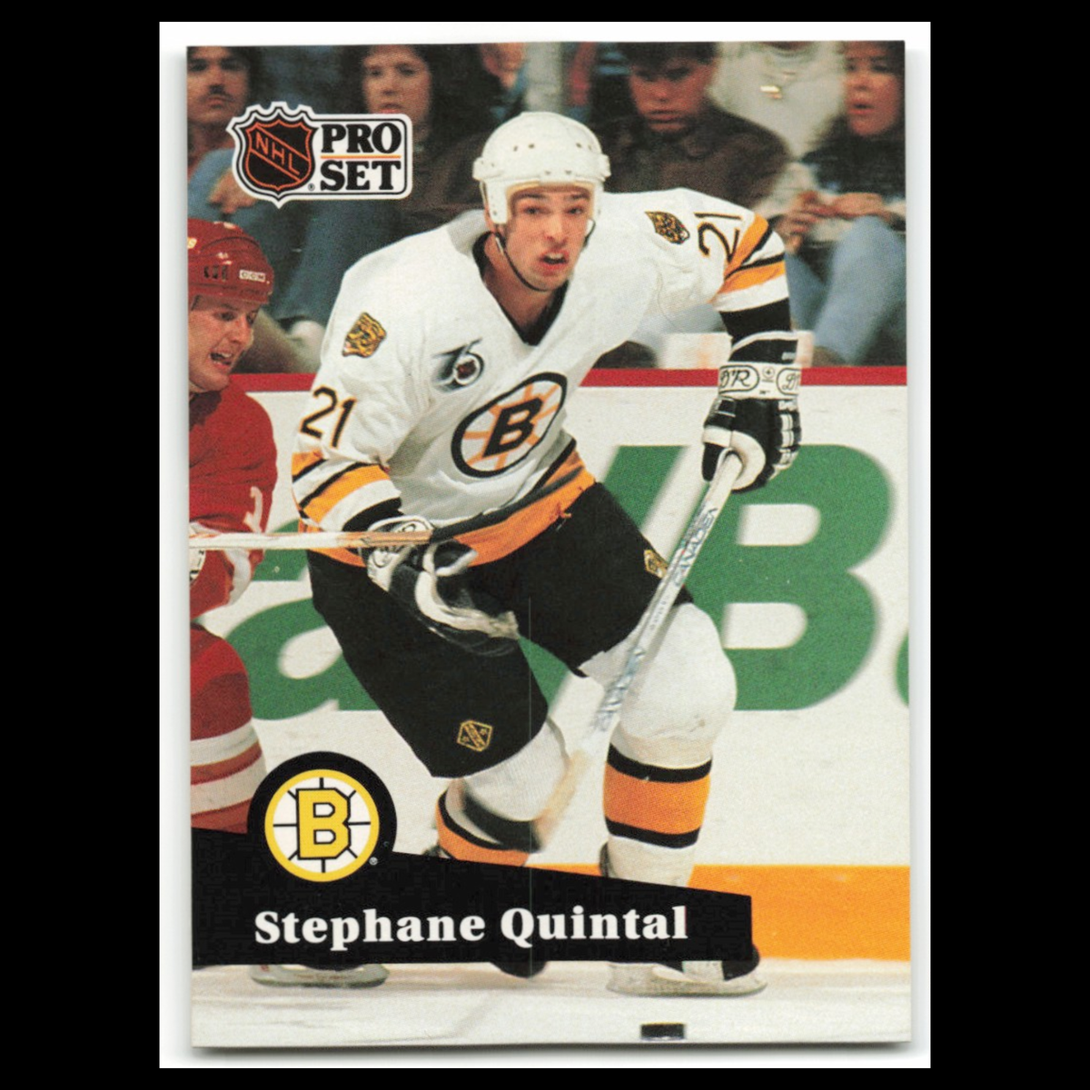 Stephane Quintal #350 1991 Pro Set Boston Bruins Hockey Card NHL NM