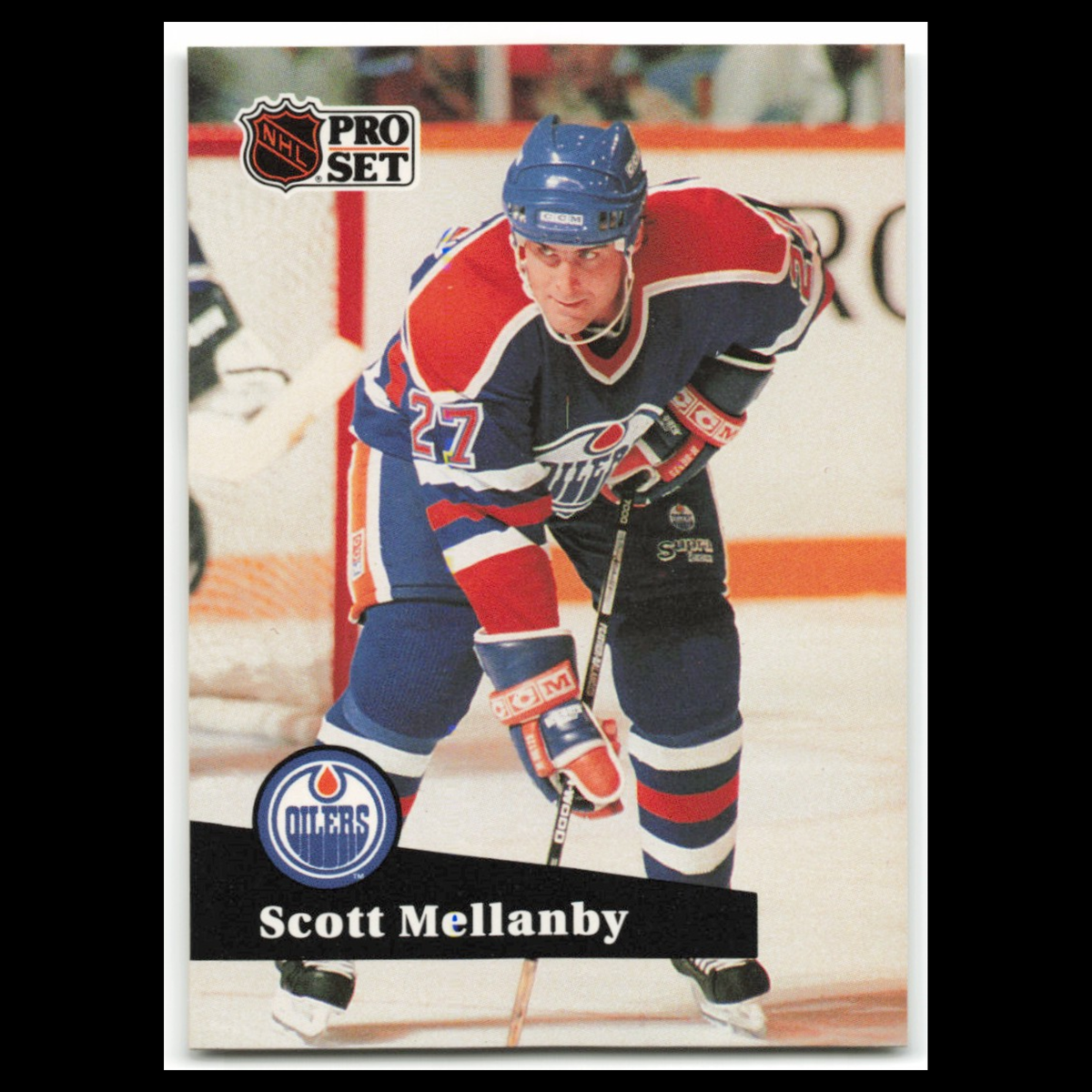 Scott Mellanby #383 1991 Pro Set Edmonton Oilers Hockey Card NHL NM