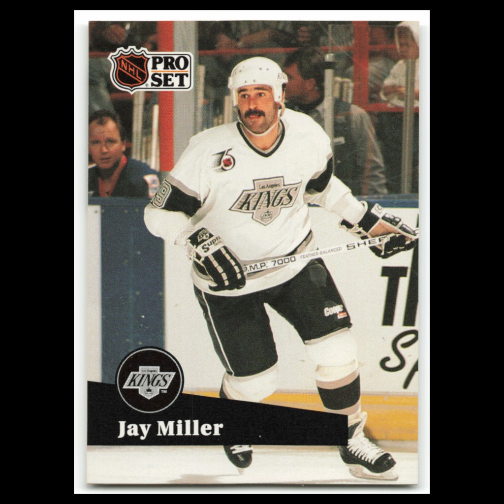 Jay Miller #402 1991 Pro Set Los Angeles Kings Hockey Card NHL NM