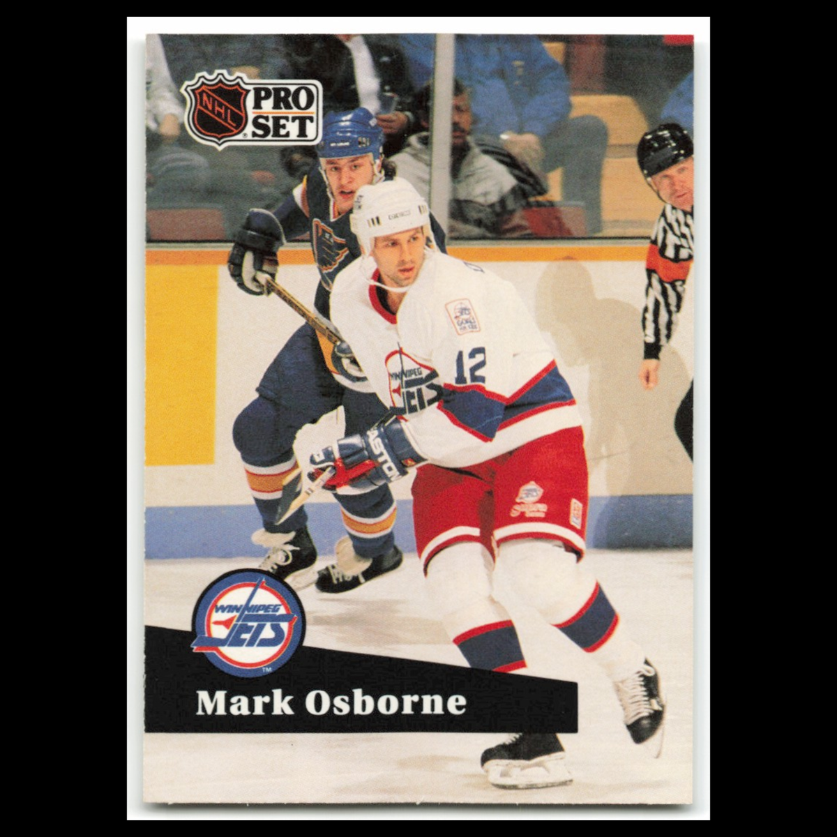Mark Osborne #270 1991 Pro Set Winnipeg Jets Hockey Card NHL NM