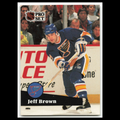 Jeff Brown #212 1991 Pro Set St. Louis Blues Hockey Card NHL NM