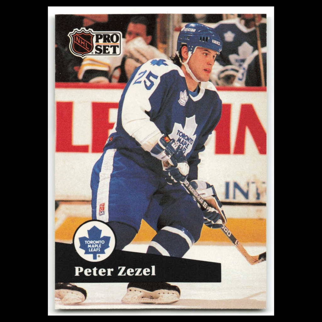Peter Zezel #227 1991 Pro Set Toronto Maple Leafs Hockey Card NHL NM
