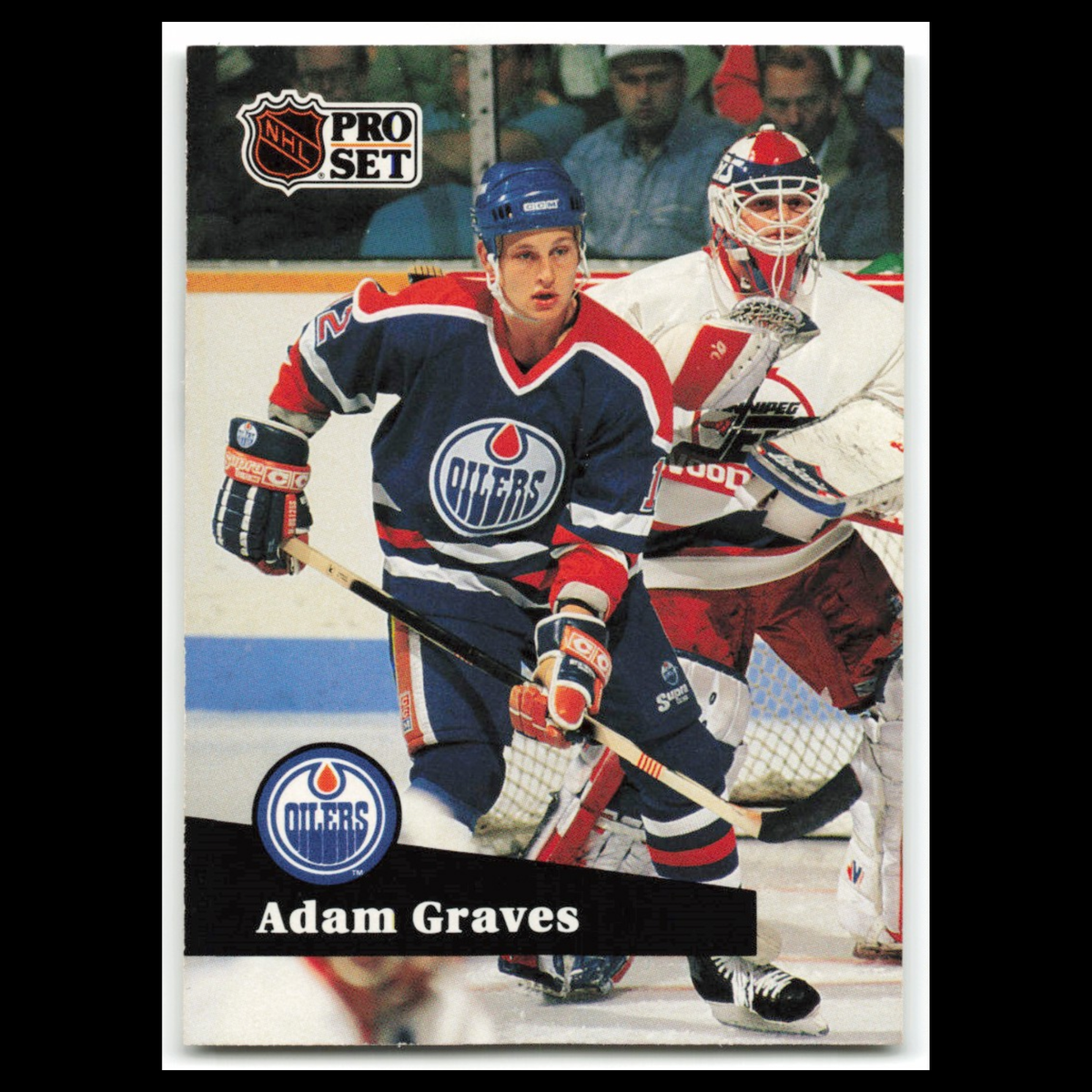 Adam Graves #67 1991 Pro Set Edmonton Oilers Hockey Card NHL NM