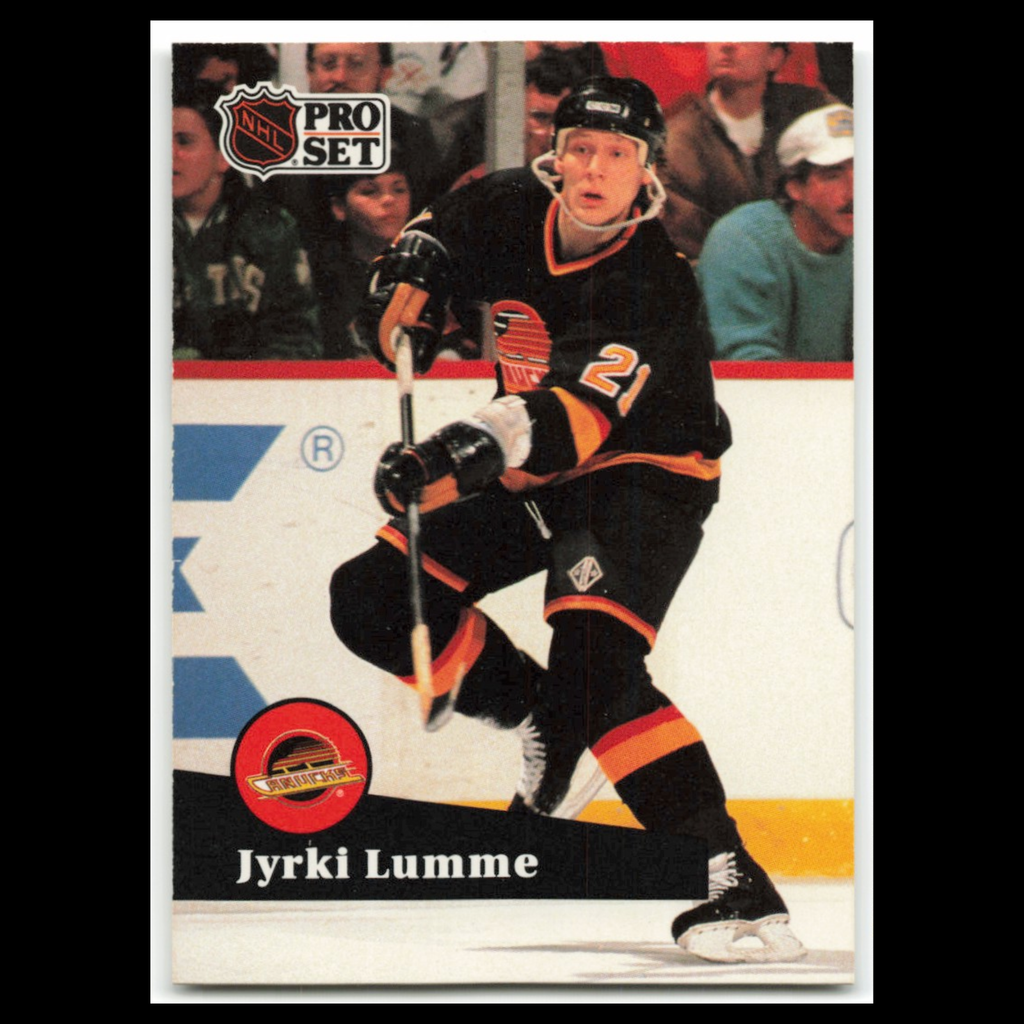 Jyrki Lumme #240 1991 Pro Set Vancouver Canucks Hockey Card NHL NM