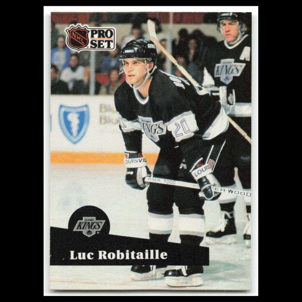 Luc Robitaille #95 1991 Pro Set Los Angeles Kings Hockey Card NHL NM