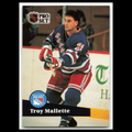 Troy Mallette #157 1991 Pro Set New York Rangers Hockey Card NHL NM