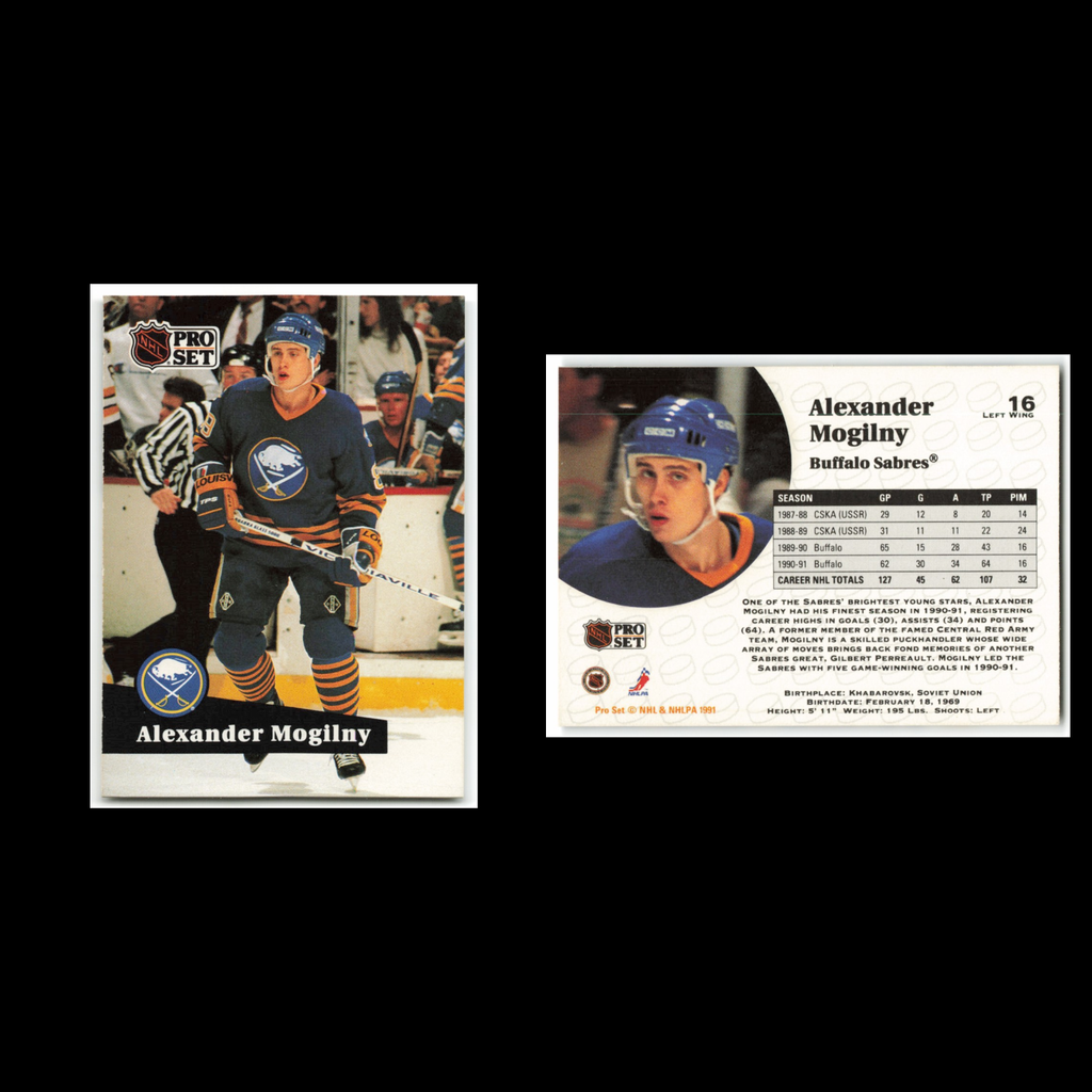Alexander Mogilny #16 1991 Pro Set Buffalo Sabres Hockey Card NHL NM