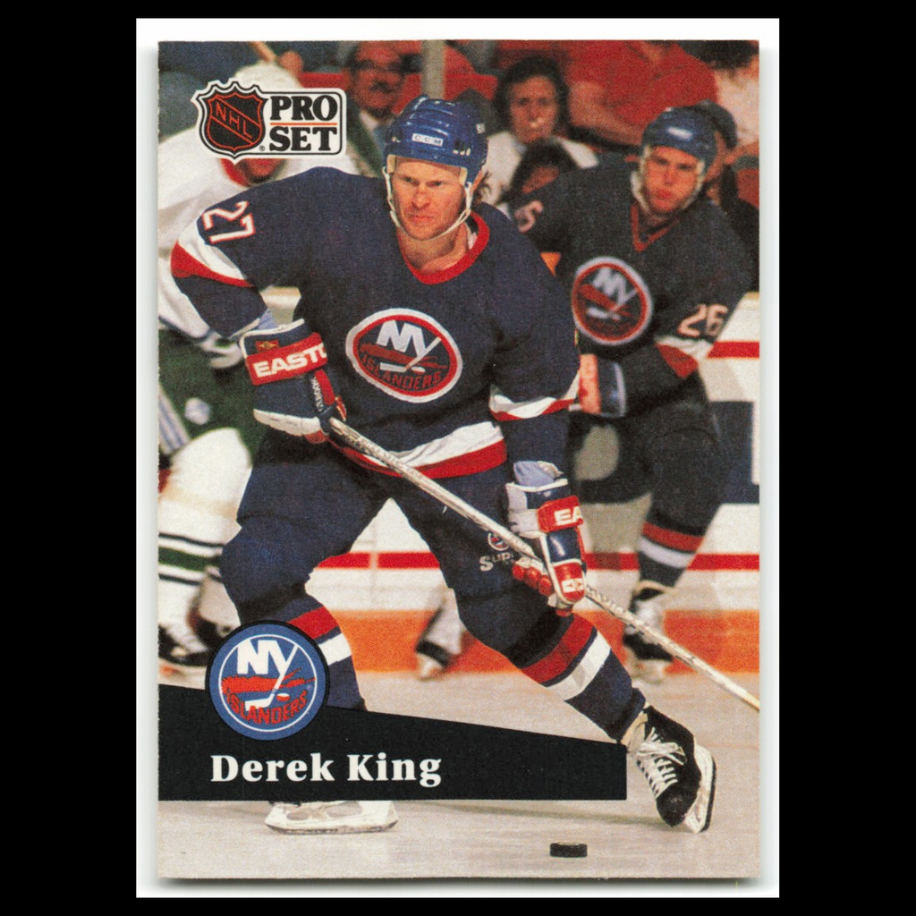 Derek King #146 1991 Pro Set New York Islanders Hockey Card NHL NM