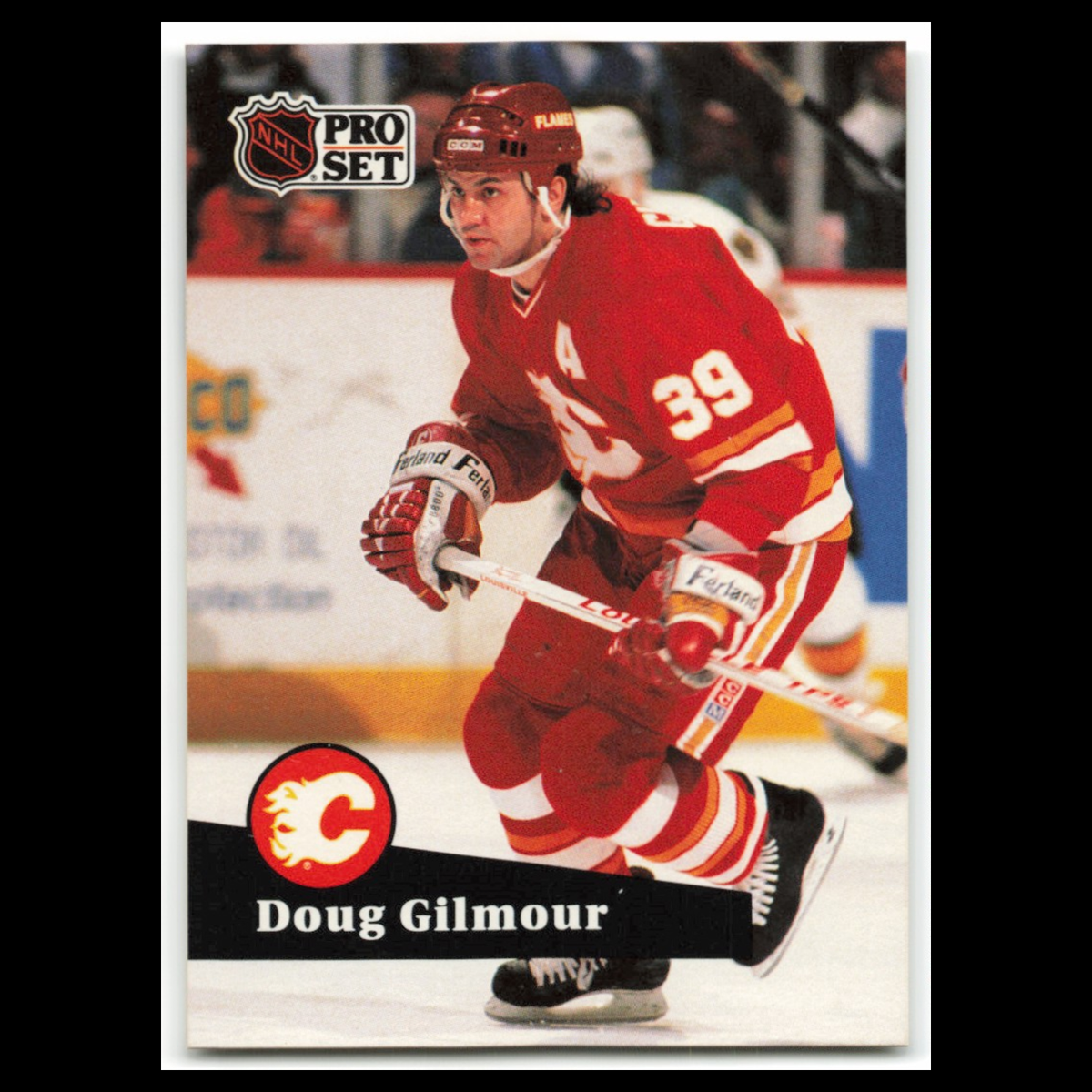 Doug Gilmour #34 1991 Pro Set Calgary Flames Hockey Card NHL NM