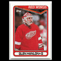 Glen Hanlon #266 1990 Topps Detroit Red Wings Hockey Card NHL NM