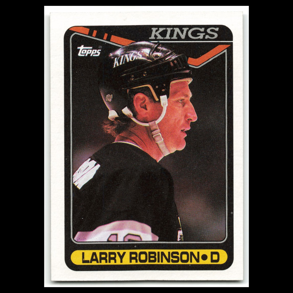 Larry Robinson #261 1990 Topps Los Angeles Kings Hockey Card NHL NM