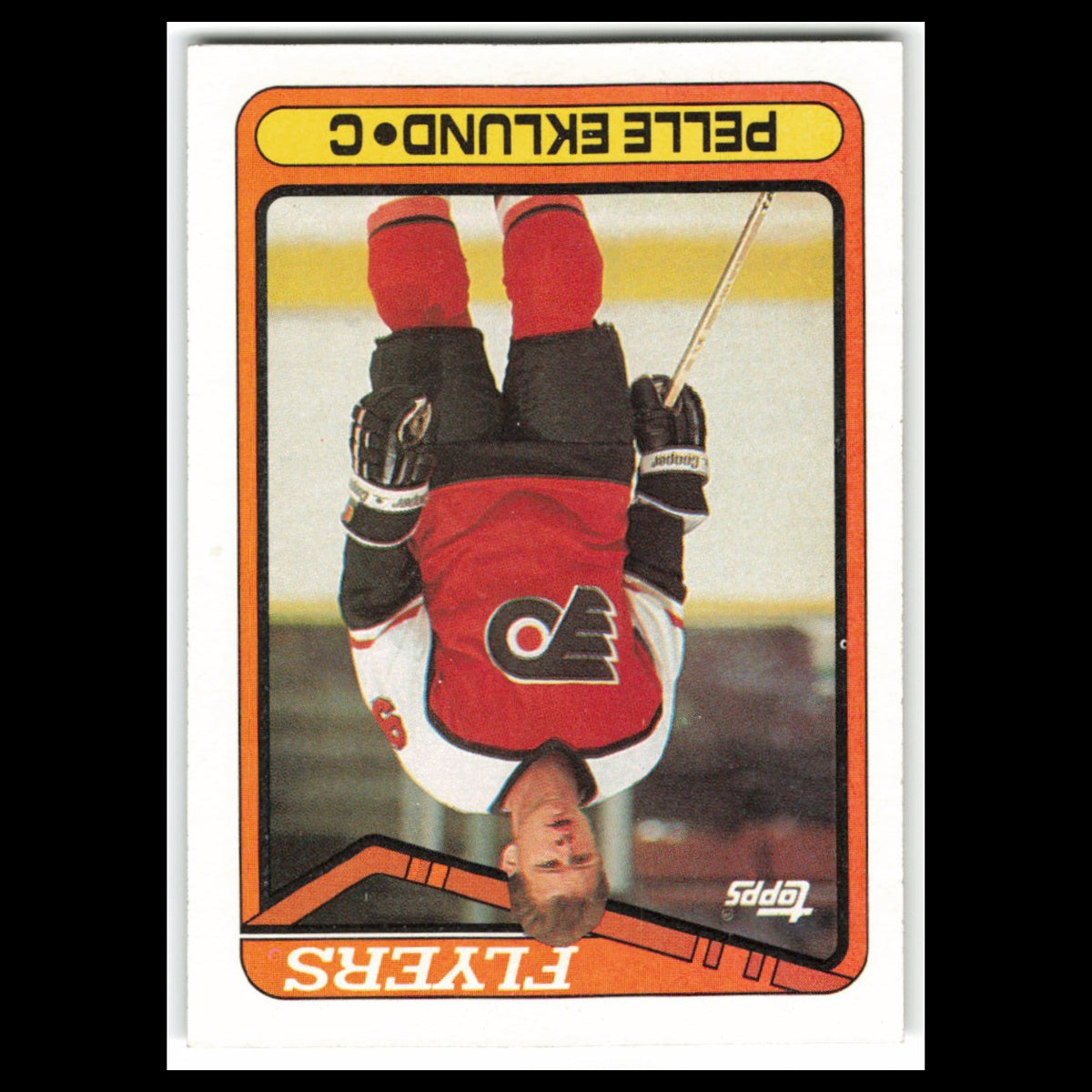 Pelle Eklund #254 1990 Topps Philadelphia Flyers Hockey Card NHL NM