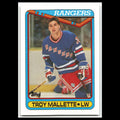 Troy Mallette #277 1990 Topps New York Rangers Hockey Card NHL NM