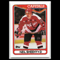 Neil Sheehy #188 1990 Topps Washington Capitals Hockey Card NHL NM