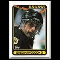 Greg Hawgood #236 1990 Topps Boston Bruins Hockey Card NHL NM