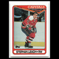 Steve Leach #235 1990 Topps Washington Capitals Hockey Card NHL NM