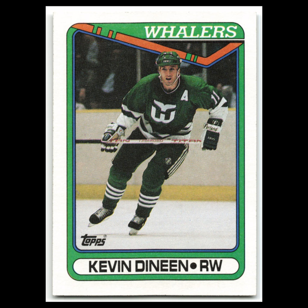 Kevin Dineen #213 1990 Topps Hartford Whalers Hockey Card NHL NM