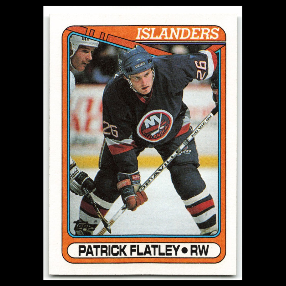 Patrick Flatley #350 1990 Topps New York Islanders Hockey Card NHL NM