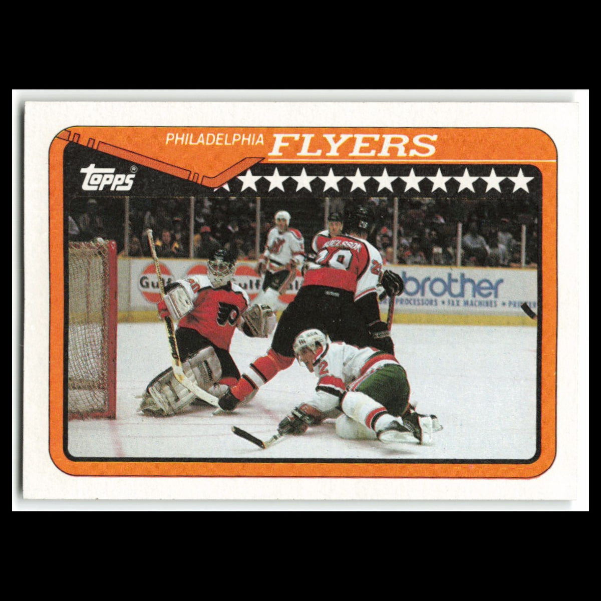 Philadelphia Flyers #80 1990 Topps Philadelphia Flyers Hockey Card NHL NM
