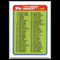 Checklist 1-132 #132 1990 Topps Hockey Card NHL NM