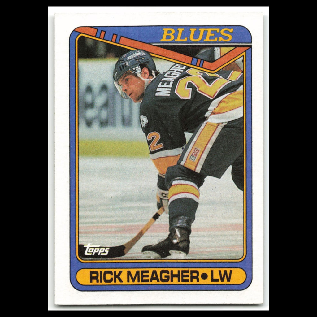 Rick Meagher #125 1990 Topps St. Louis Blues Hockey Card NHL NM