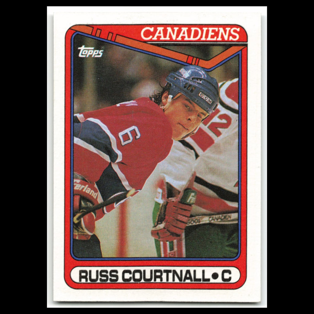 Russ Courtnall #124 1990 Topps Montreal Canadiens Hockey Card NHL NM