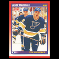 Jason Marshall Rookie #278 1991 Score Canadian St. Louis Blues Hockey Card NHL