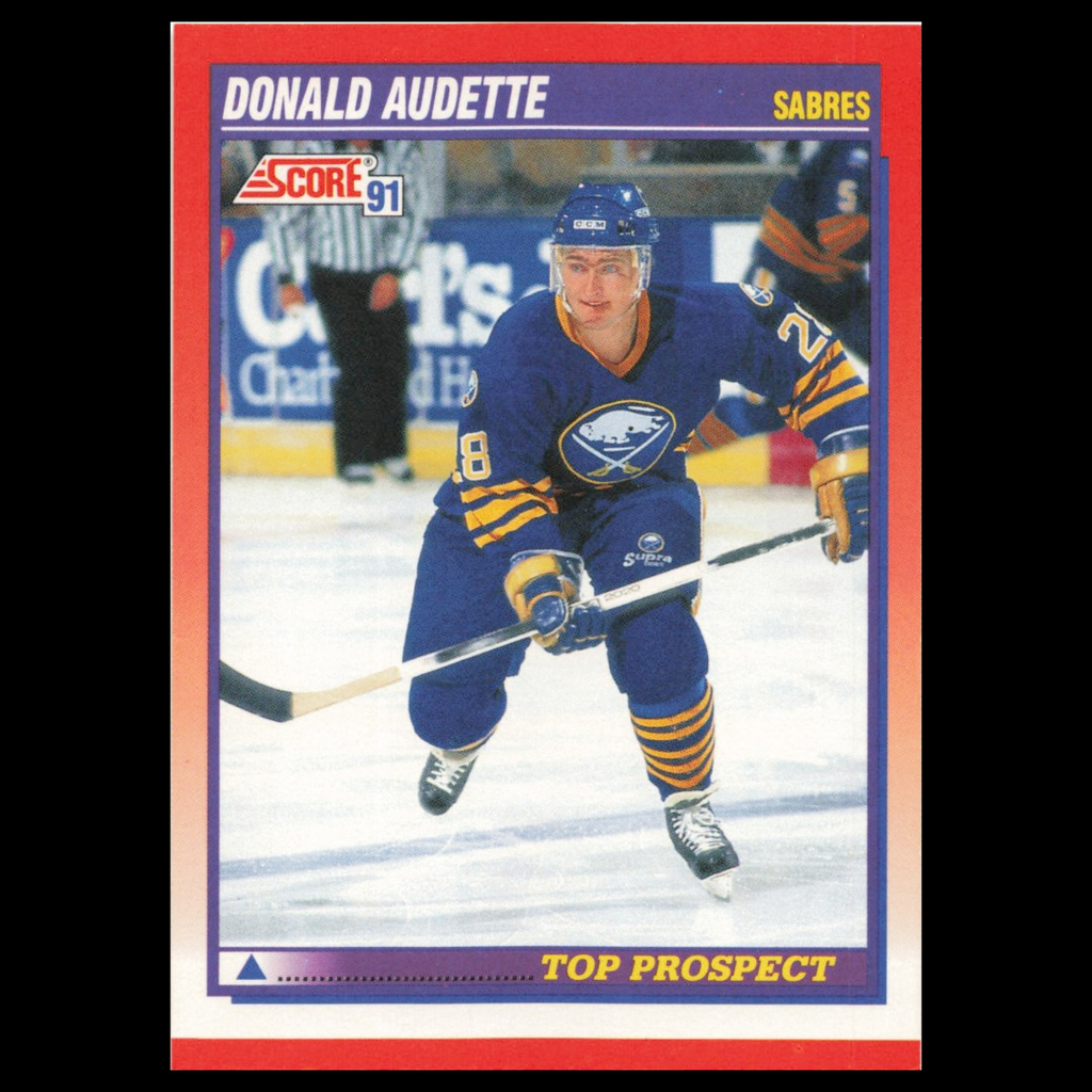 Donald Audette Rookie #279 1991 Score Canadian Buffalo Sabres Hockey Card NHL NM