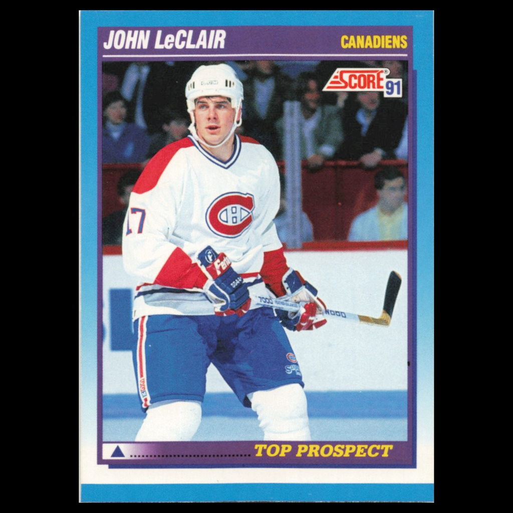 John LeClair Rookie #343 1991 Score Canadian Montreal Canadiens Hockey Card NHL