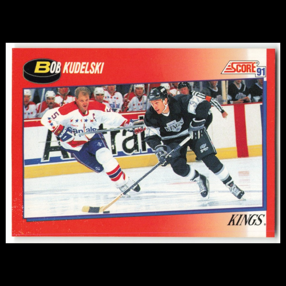 Bob Kudelski #154 1991 Score Canadian Los Angeles Kings Hockey Card NHL NM