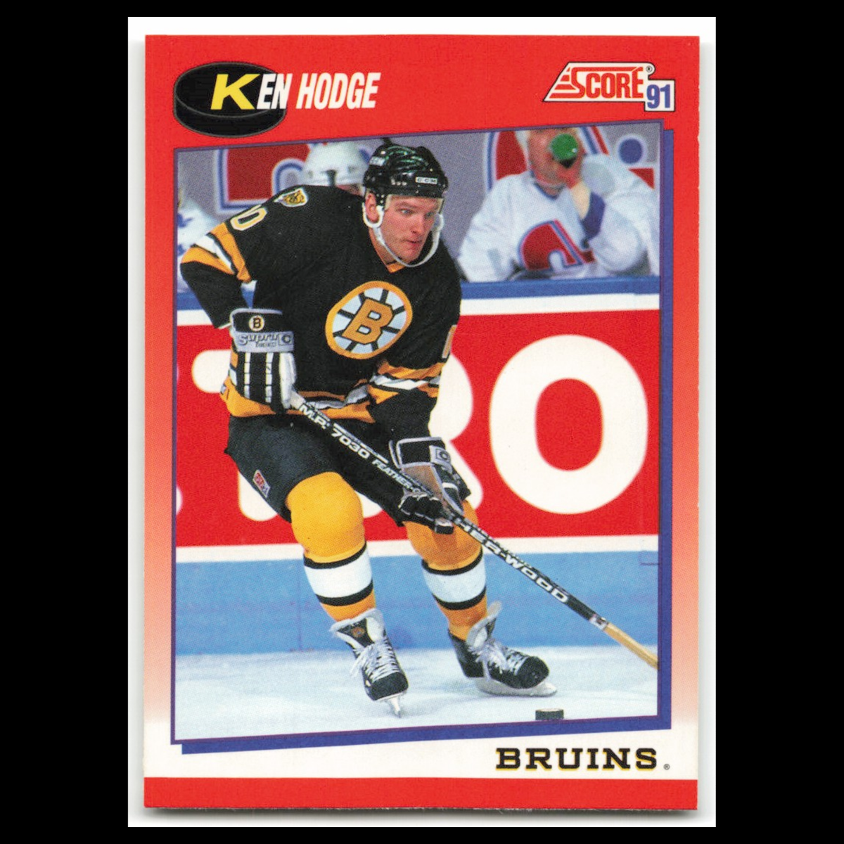 Ken Hodge #113 1991 Score Canadian Boston Bruins Hockey Card NHL NM