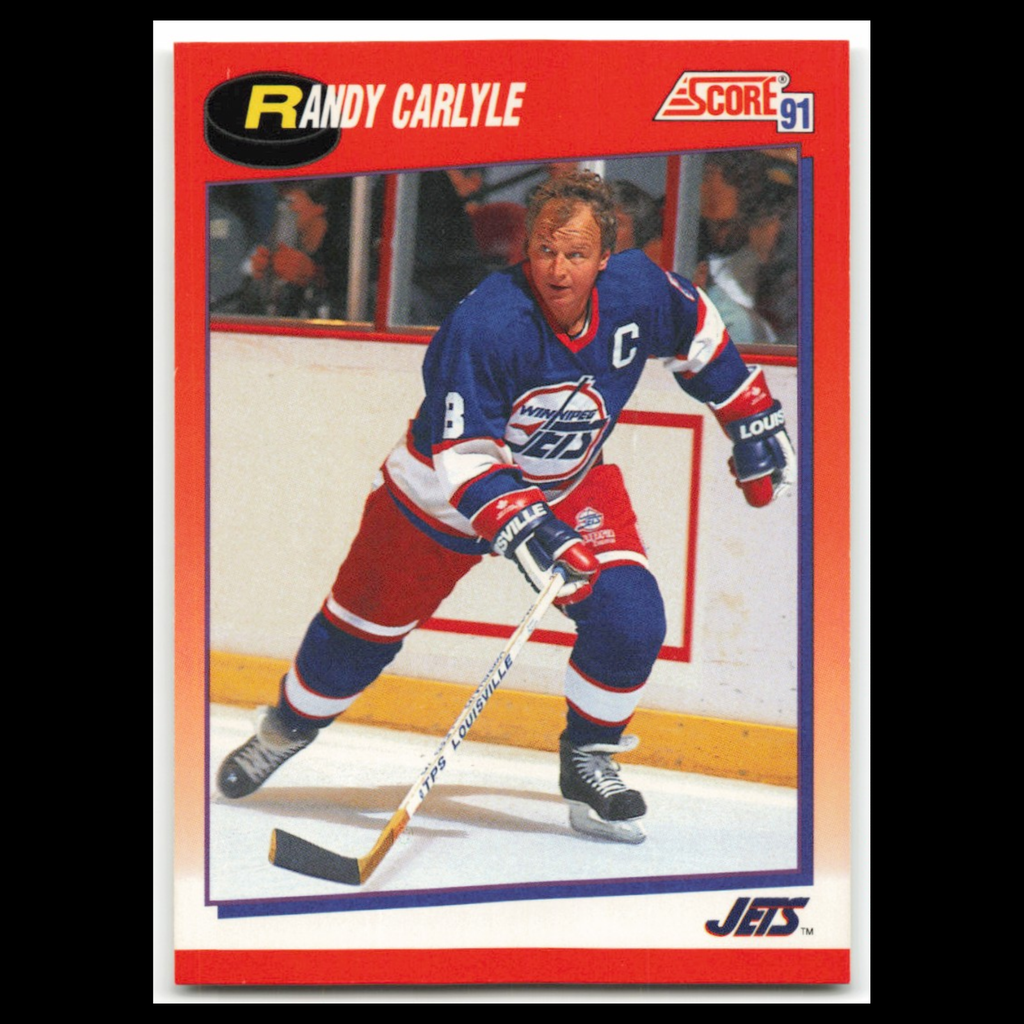 Randy Carlyle #125 1991 Score Canadian Winnipeg Jets Hockey Card NHL NM