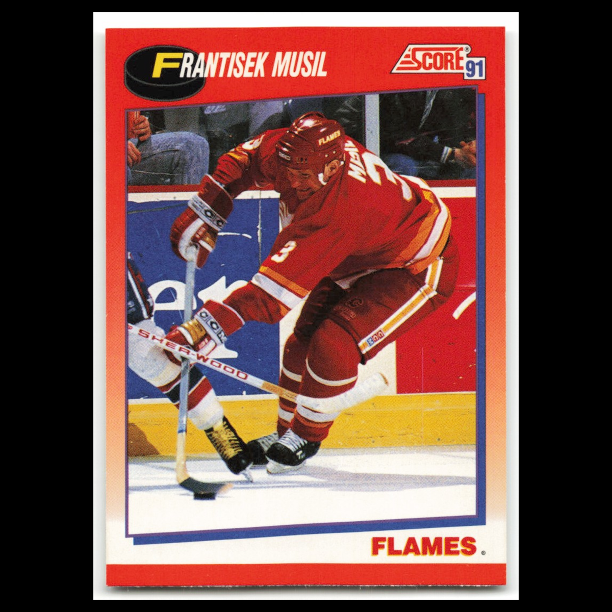 Frank Musil #142 1991 Score Canadian Calgary Flames Hockey Card NHL NM