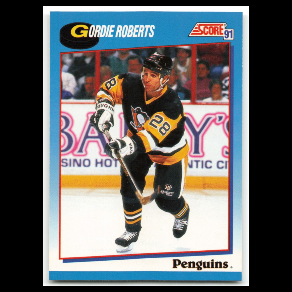 Gordie Roberts #422 1991 Score Canadian Pittsburgh Penguins Hockey Card NHL NM