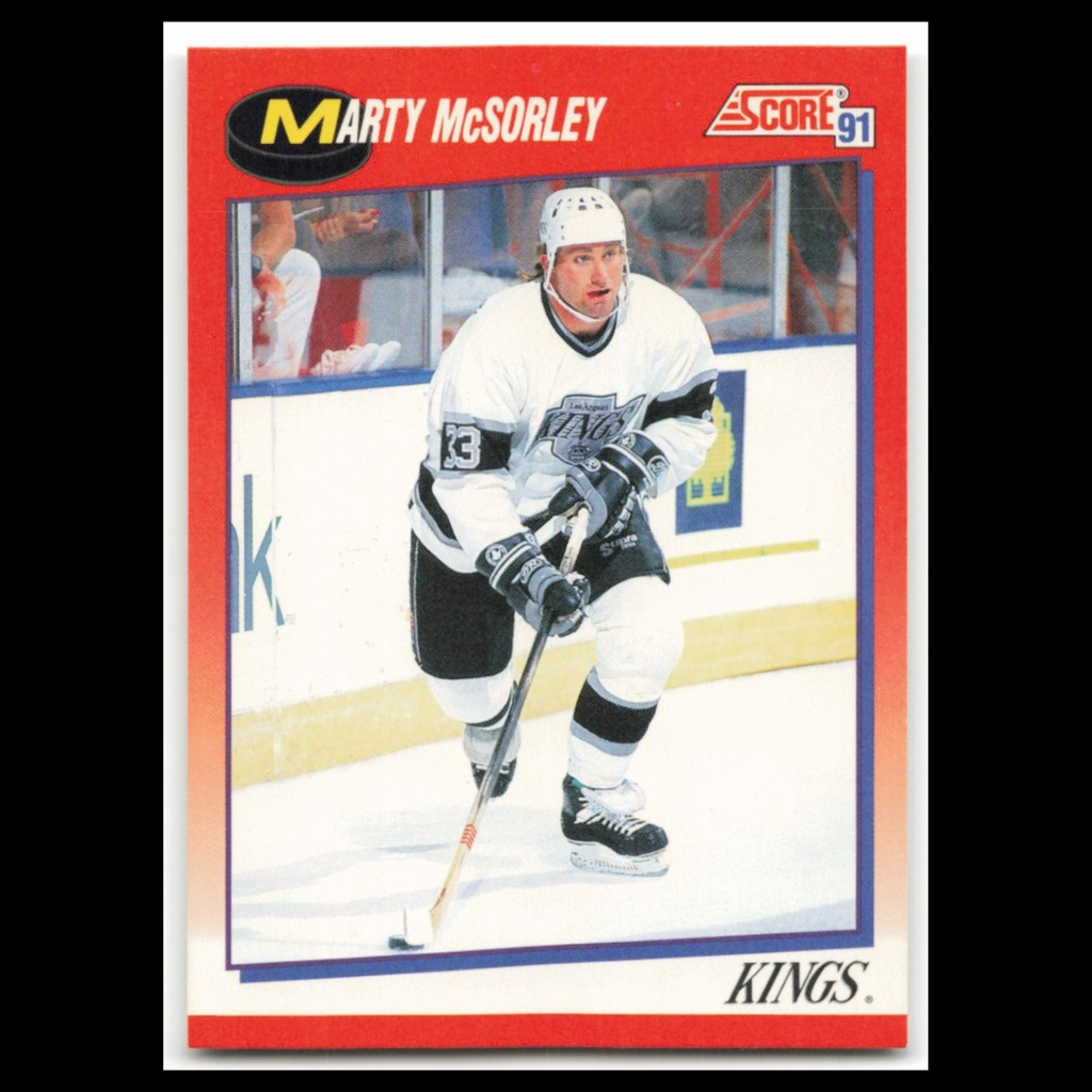 Marty McSorley #217 1991 Score Canadian Los Angeles Kings Hockey Card NHL NM