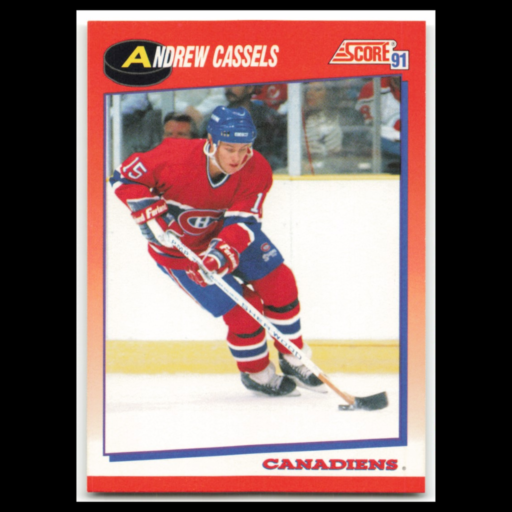 Andrew Cassels #238 1991 Score Canadian Montreal Canadiens Hockey Card NHL NM