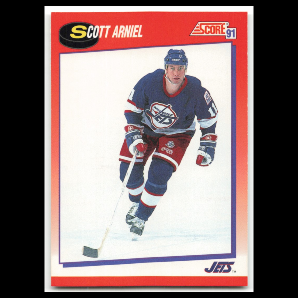 Scott Arniel #256 1991 Score Canadian Winnipeg Jets Hockey Card NHL NM