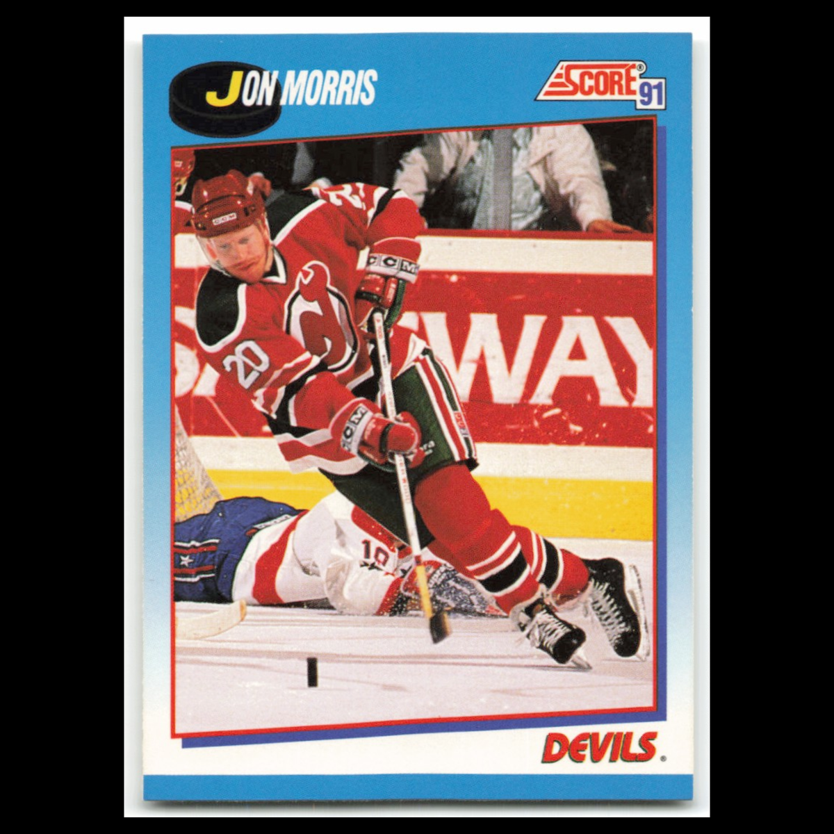 Jon Morris #548 1991 Score Canadian New Jersey Devils Hockey Card NHL NM