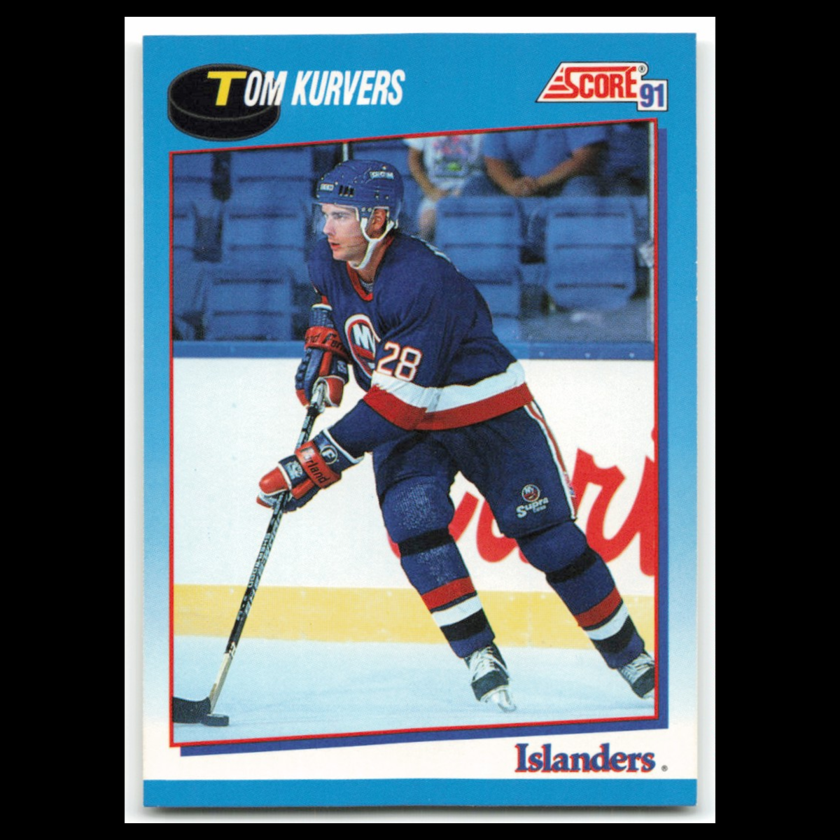 Tom Kurvers #568 1991 Score Canadian New York Islanders Hockey Card NHL NM