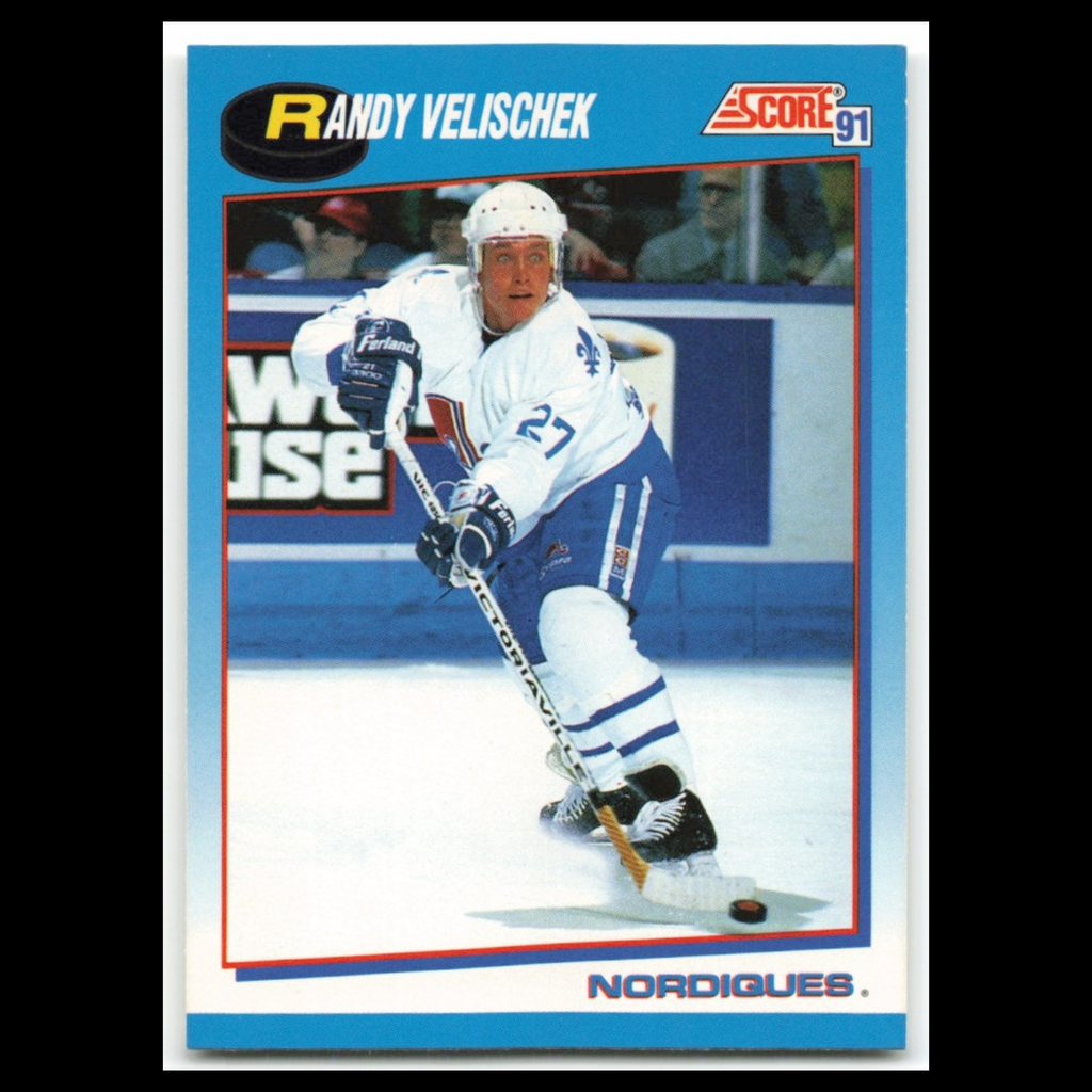 Randy Velischek #477 1991 Score Canadian Quebec Nordiques Hockey Card NHL NM
